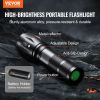 2 Pack Flashlights Torch, 2000 High Lumens 5 Modes Adjustable Focus Flashlight